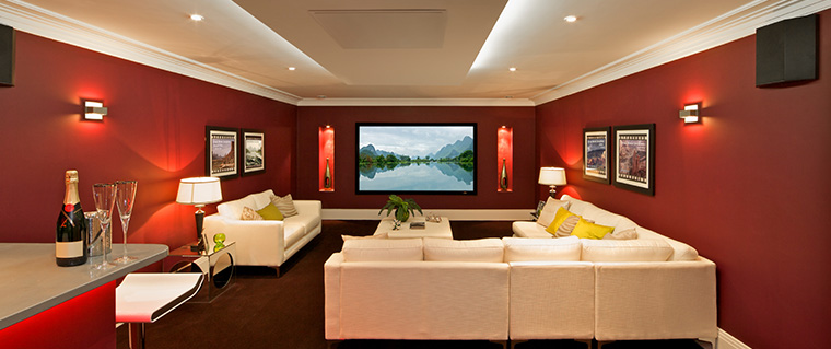 Spacious home theatre